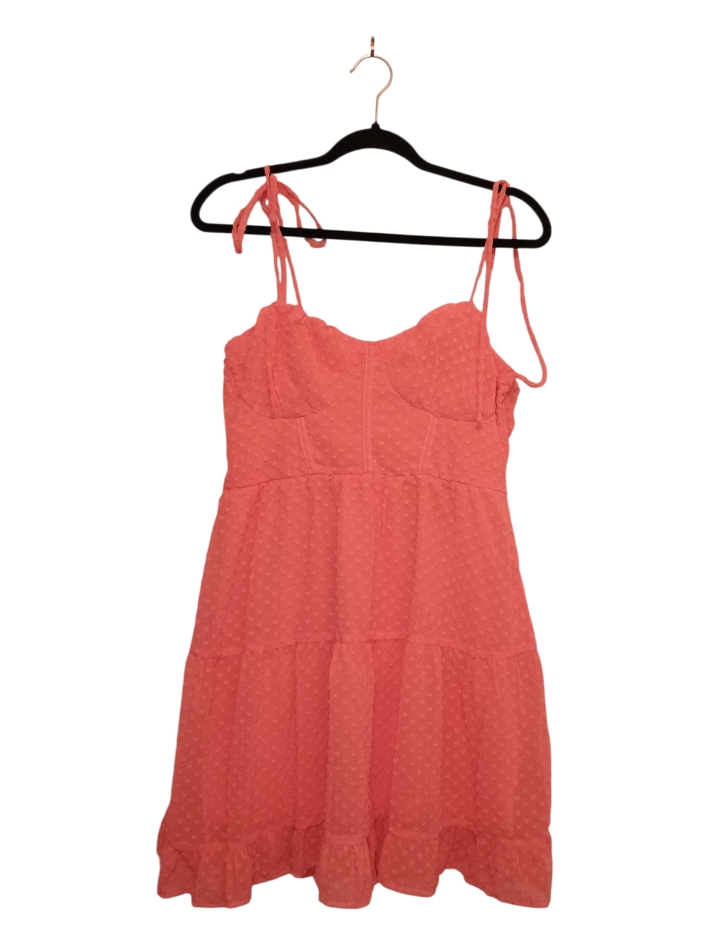 wild fable Coral Tie-Shoulder Mini Dress